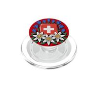 Día Nacional Suizo Bundesfeier Alpine Flowers PopSockets PopGrip para MagSafe