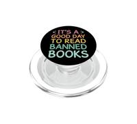 Día para Leer Libro Prohibido Divertido Lector Amante De PopSockets PopGrip para MagSafe