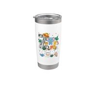 Día Para Leer Libro Prohibido Divertido Lector Amante De Vaso térmico de acero inoxidable de doble pared