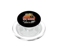 Día Turno UCI Enfermera Corriendo En Vacío Retro PopSockets PopGrip para MagSafe