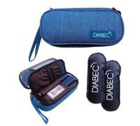 DIABEC BOLSO DE VIAJE PARA INSULINA - Estuche para Insulina y Plumas con 2 bolsas de Gel - Bolsa para Viajes Diabéticos | Bolsa de Refrigeración Portátil