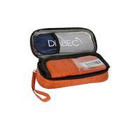 DIABEC Bolso DE Viaje para INSULINA Naranja- Estuche para Insulina y Plumas con 2 Bolsas de Gel - Bolsa para Viajes Diabéticos | Bolsa de Refrigeración Portátil