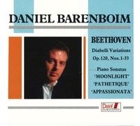 Diabelli Variations Op. 120, Nos. 1-33 - Piano Sonatas Moonlight, Pathetique, Appassionata,