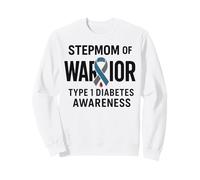 Diabete T1D Type1 Diabetes Stepmom of Warrior Sudadera