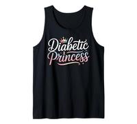 Diabete T1D Type1 Funny Diabetes Awareness Diabetic Princess Camiseta sin Mangas