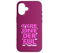 Diabetes diabética de niña tipo One der ful Carcasa para iPhone 16