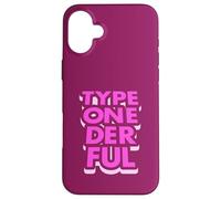 Diabetes diabética de niña tipo One der ful Carcasa para iPhone 16 Plus