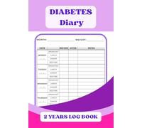 DIABETES DIARY-2 YEARS LOG BOOK: Weekly Blood Sugar Journal-Daily Glucose Tracker, 4 Time Before-After (Breakfast, Lunch, Dinner, Bedtime) (Wellness Essentials Trackers)