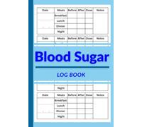 Diabetes Diary Log Book: Perfect Blood Sugar Notebook, 1-Year Tracker for 52 Weeks With Before and After Breakfast, Lunch, Dinner and Night Records, ... for Type 1 and Type 2 Diabetes Patients