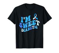 Diabetes Diciendo Hombres Mujeres Concientización sobre la Diabetes Dulce Diabético Camiseta