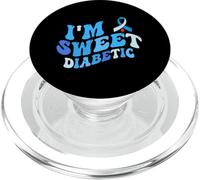 Diabetes Diciendo Hombres Mujeres Concientización sobre la Diabetes Dulce Diabético PopSockets PopGrip para MagSafe