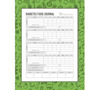 Diabetes Food Journal: Daily Meal Tracker, Blood Sugar Log & Health Notes for Diabetics
