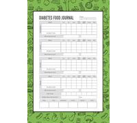 Diabetes Food Journal: Daily Meal Tracker, Blood Sugar Log & Health Notes for Diabetics
