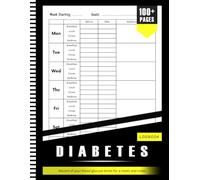 Diabetes Journal And Blood Sugar Log Book Diabetic Books To Monitor Glucose Level