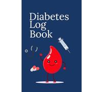 Diabetes Log Book, 180 Sheets Food & Blood Sugar Track Notebook for Types 1 & 2 Diabetics and Weekly Meal Planner