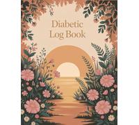 Diabetes Log Book for Daily Blood Sugar Tracking - 8.5 x 11 inch 120 Page Glucose Tracker Journal with Meal & Notes Section - Record Readings 4 Times a Day