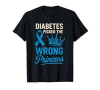 Diabetes Seleccionó Mal Princesa Tipo 1 Diabetes Diabetes Diabético Camiseta