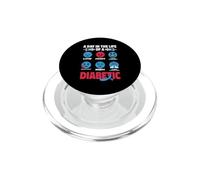 Diabetes Tipo uno al día como una Conciencia diabética Divertida sobre la Diabetes 1D PopSockets PopGrip para MagSafe