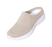 Diabetic-Friendly Backless Trainers Women | Air Cushion Slip-On Walking Shoes with Extra Wide Toe Box | Orthopedic Support Mules Comfort for Swollen Feet| Support Shoes For Elderly Women