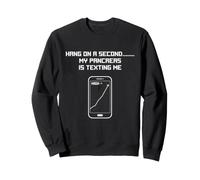 Diabético Hang On My Pancreas está enviando Mensajes de Texto a diabéticos Fun Wear Sudadera