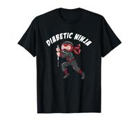 Diabético Ninja Divertido Juvenil Diabetes Camiseta