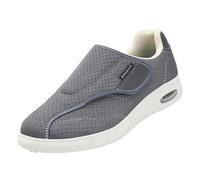 Diabéticos Respirable Zapatillas,Zapatos para pies hinchados para diabéticos de Anchos Zapatillas ortopédicas para Mujer ortopédicos,Grey,37