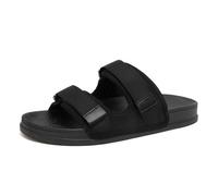 Diabéticos Zapatillas, Sandalias Ortopédicas Ajustables, Zapatos de Rehabilitación, Sandalia Unisex, Ligeras y Anchas, Negro , 38 EU