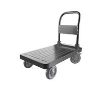 Diable flexible avec roues en caoutchouc de 20 3 cm - Plateforme mobile pour usage industriel et commercial - Chariot flexible robusto avec roues de freinage