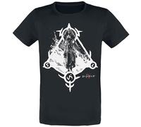 Diablo 4 - Sorceress Hombre Camiseta Negro M 100% algodón Regular
