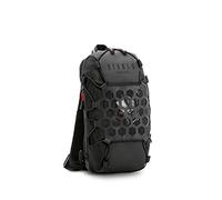 Diablo Bolso Hombre Bandolera Sling Bag Conexión USB Antirrobo Cerradura de combinación para cremallera 11 bolsillos Impermeable (Negro)