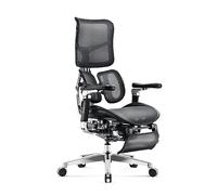 Diablo Brave V-Kinetic Silla de Oficina de Escritorio Ergonómica Silla Ejecutiva Reposapiés Reposabrazos 5D Soporte Lumbar Asiento Regulable Carga máxima 120 kg (Black)