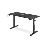 Diablo Chairs Escritorio de Altura Ajustable X-Tensio eléctrico para Trabajar de pie o Sentado con función de Memoria recordatorio IQ Organizador de Cables portavasos Auriculares 140x60x117 cm Nero
