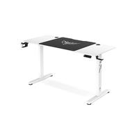 Diablo Chairs Escritorio de Altura Ajustable X-Tensio eléctrico para Trabajar de pie o Sentado con función de Memoria recordatorio IQ Organizador de Cables portavasos Auriculares 140x60x117 cm Blanco
