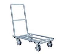 Diablo de mano plataforma metálica galvanizada plegable para almacén