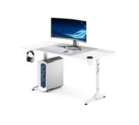 Diablo Escritorio Gaming Escritorio Gamer Grande Mesa PC con gestión de Cables Alfombrilla Soporte Auriculares portavasos Escritorio Ordenador ergonómico Estable Resistente Setup 160 x 75 x 75 cm