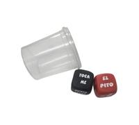 Diablo picante - dados verbo + lugar del cuerpo con cubilete