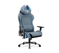 Diablo Silla Gaming Ergonomica de Tela Silla Gamer Reclinable para PC Oficina Setup Gaming con Reposabrazos 3D Soporte Lumbar Reposacabezas Profesional hasta 140 kg Rainbow Blue