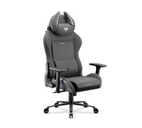 Diablo Silla Gaming Ergonomica de Tela Silla Gamer Reclinable para PC Oficina Setup Gaming con Reposabrazos 3D Soporte Lumbar Reposacabezas Profesional hasta 140 kg Rainbow Grey