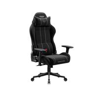 Diablo Silla Gaming ergonomica niño Juvenil Silla Escritorio giratoria compacta con Respaldo reclinable hasta 140 Grados reposabrazos 3D Ajustables cojin Lumbar y reposacabezas Burned Black