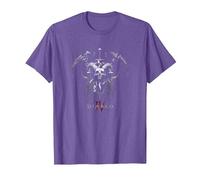 Diablo Vi Necromancer Icon Two-Handed Scythes Camiseta, Hombre, Morado Jaspeado, 3XL