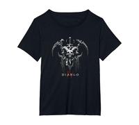 Diablo Vi Necromancer Icon Two-Handed Scythes Camiseta, Mujer Tallas Grandes, Negro, 3XL Grande