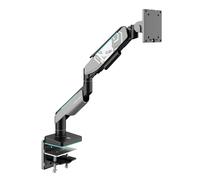 Diablo X-Arm Soporte Monitor Escritorio, Brazo Monitor de 17 a 49 Pulgadas LED RGB VESA 75 y 100 mm, Giratorio, guía de Cables Capacidad de Carga de hasta 20 kg Brazadera de Escritorio Gris-Negro