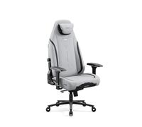 Diablo X.Eye Prime Silla Gaming Oficina, Sillon Gamer Ergonómico | Reposacabezas magnético | Reposabrazos 4D | Apoyo Lumbar Ajustable Integrado | Tejido | Carga de hasta 140 kg | Gris