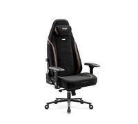 Diablo X-Eye Silla Gaming Oficina, Sillon Gamer Tejido - Reposacabezas magnético - Ergonómico - Reposabrazos 4D | Apoyo Lumbar Ajustable Integrado - Carga de hasta 140 kg Función balancín Ultra Black