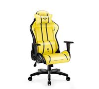 Diablo X-One 2.0 Silla Gaming Gamer Oficina Sillon de Ordenador Reposabrazos Ajustables Cuello/Cojín Lumbar Diseño Ergonómico Electric Yellow Normal (L)
