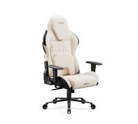 Diablo X-One Prime Silla Gaming Ergonómica de Tela con Asiento Refrigerante, Reposacabezas Memory Magnético, Soporte Lumbar Ajustable y Base Metálica - 140 kg - Desert Storm