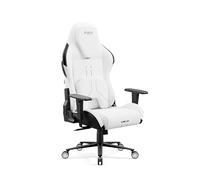 Diablo X.One Prime Silla Gaming Oficina, Sillon Gamer Ergonómico | Reposacabezas magnético | Cojín Lumbar | Reposabrazos Regulables | Tejido | Carga de hasta 140 kg | Blanc
