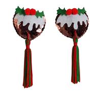 Diabolical Gifts- Boquilla de Navidad con borlas para pudín o pezón, Multicolor, Talla única (The Diabolical Gift People DP0644)