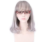 DIABOLIK LOVERS MORE BLOOD Komori Yui Short Wavy Ombre Cosplay Wig Synthetic Hair Halloween Costume Party Anime Wigs For Women OneSize 446