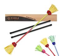 Diabolo Freizeitsport Flowerstick Pro - Palo de flores profesional de fibra de vidrio (incluye 2 palos, reactivo UV, pintado a mano)